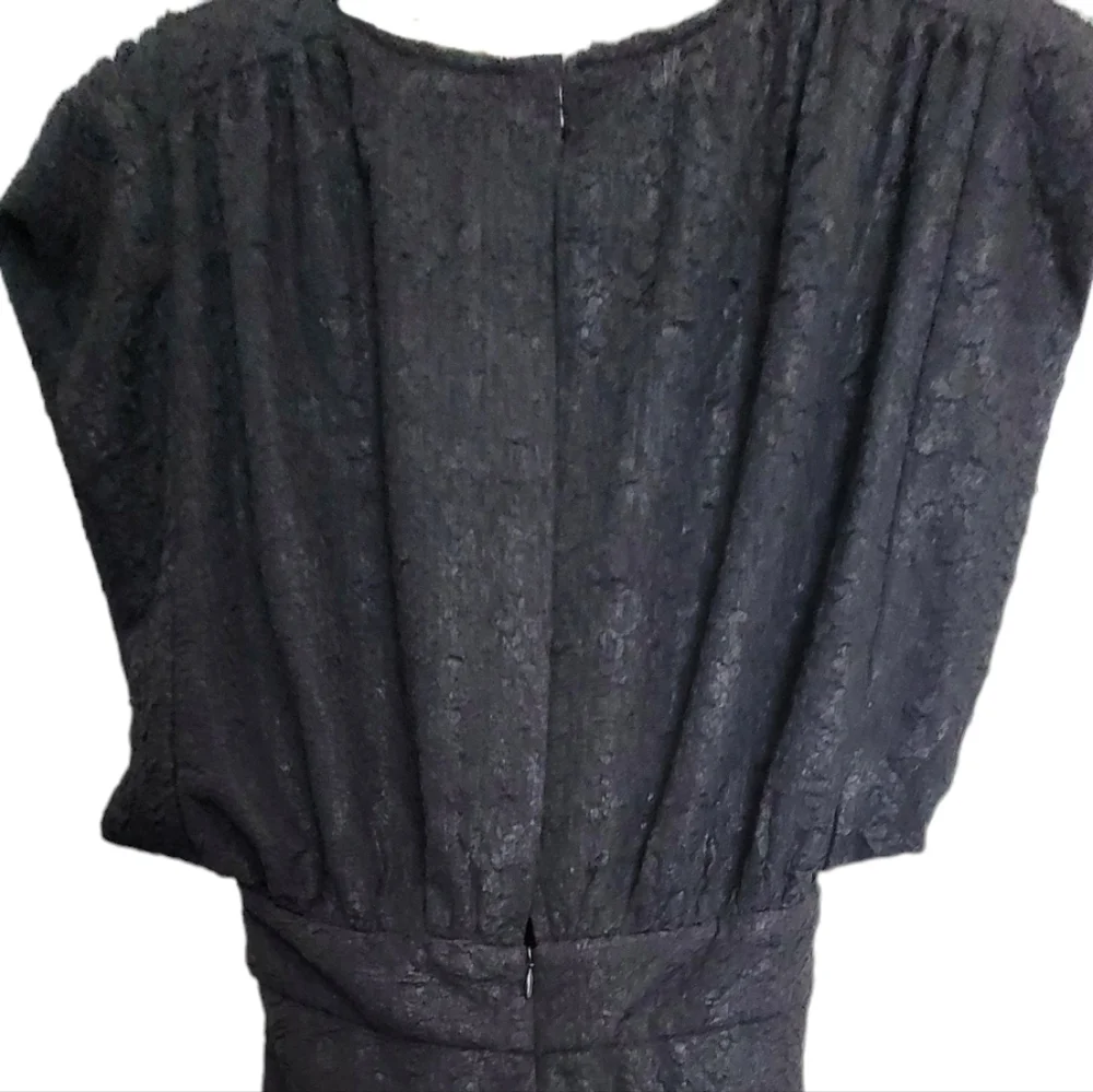 🆕️ IRO Cory Ruched Cloqué Mini Dress in Black - Picture 13 of 16